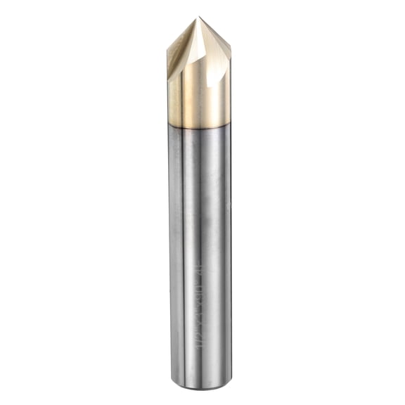 Uxcell 90 Degree V Groove Engraving Router Bit for CNC Tip and 4 Flutes 1/2 inch Shank Carving Bit Carbide End Mill