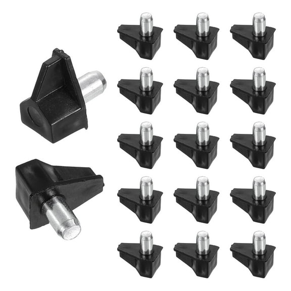 Uxcell 90 Pcs Black Shelf Support Pegs Cabinet Shelf Pins Shelf Clips Holder Bracket