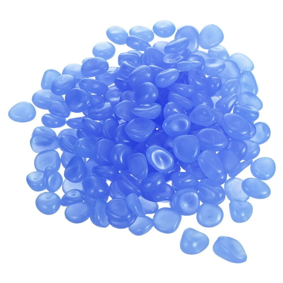 Uxcell 900Pack Glow Rocks 13-17mm Decoration Pebbles Luminous Stones Decor Dark Blue