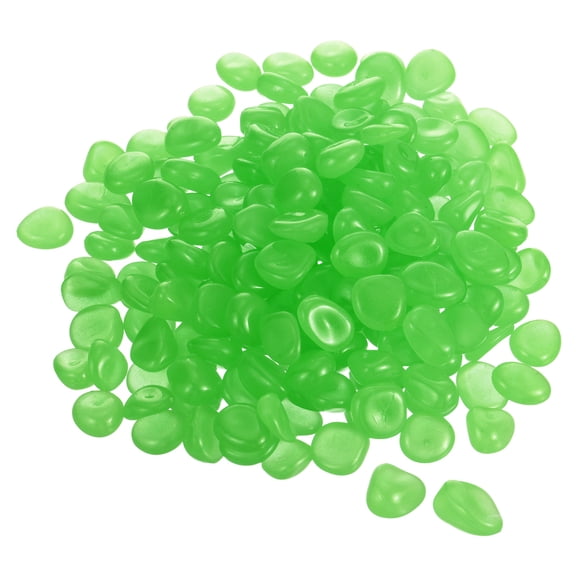 Uxcell 900Pack Glow Rocks 13-17mm Decoration Pebbles Luminous Stones Decor Green