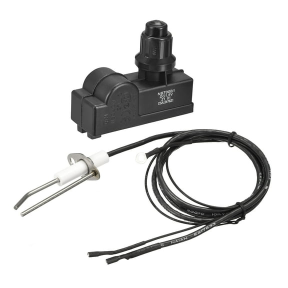 Uxcell 900mm Wire Length Plastic Push Button Igniter Kit for Gas Grill