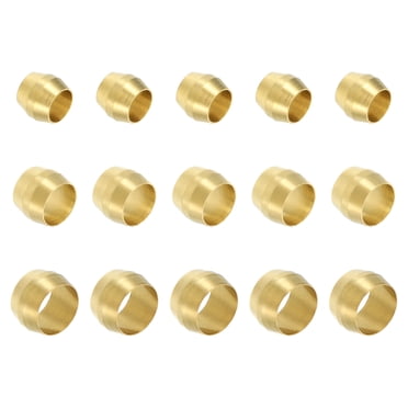 PAKA TOOLS 1/8” Brass Union Compression Fittings – 20 PC, 1/4” Pipe Size