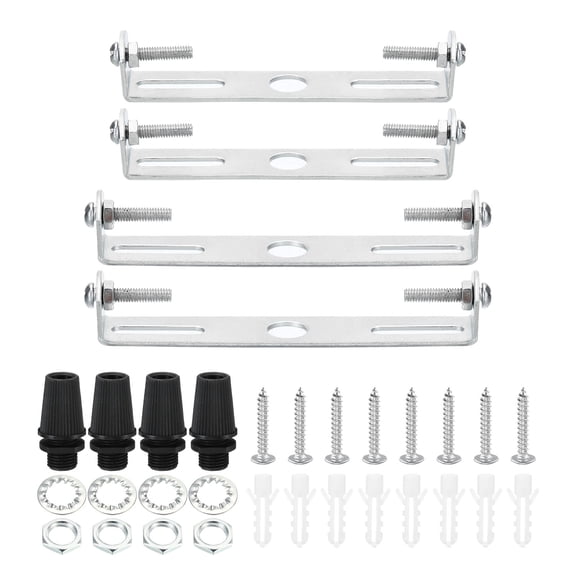 Uxcell 90mm 100mm Ceiling Light Plate Kit Light Fixture Mounting Bracket Crossbar Pendant Wall Light 4 Set