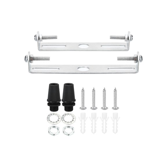 Uxcell 90mm 105mm Ceiling Light Plate Kit Light Fixture Mounting Bracket Crossbar for Pendant Wall Light 2 Set