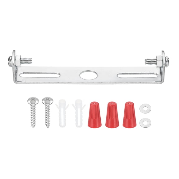 Uxcell 90mm (3.5") Universal Light Fixture Mounting Bracket Kit, 1 Set Light Crossbar Ceiling Light Plate with Screw for Wall Light Ceiling Light Pendant Chandelier