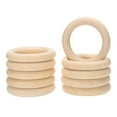 thumbnail image 1 of Wooden Rings for Crafting, Natural Wood Rings Unfinished for DIY Projects 90 x 15 mm, 1 of 7
