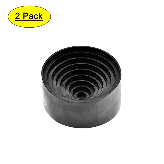 Uxcell 90mm Diameter Round Bottom Rubber Lab Flask Support for 50ml-1000ml Flasks Black 2 Pack