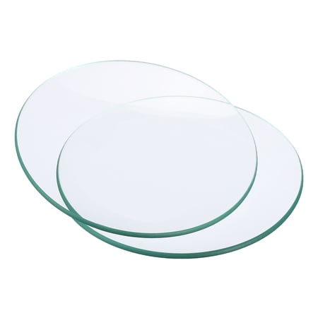 Uxcell 90mm Diameter Watch Glass, 5 Pack Beaker Cover Smooth Edges Chamfered Arc for Laboratory, Transparent