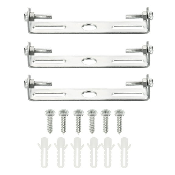 Uxcell 90x18x17mm Lighting Fixture Mounting Bracket Ceiling Light Plate 3 Set