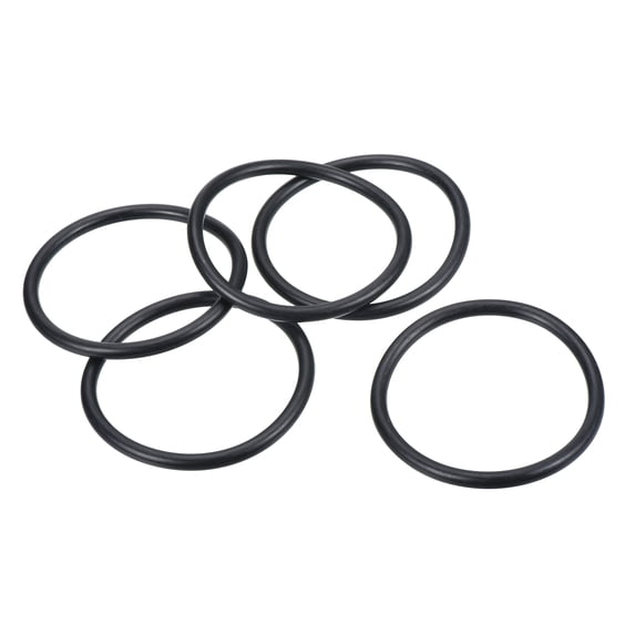 Uxcell 90x80x5mm Nitrile Rubber O Rings Metric Sealing Gasket, Black 20 Pack