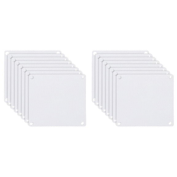 Uxcell 92mm/3.6" PC Fan Dust Mesh, 16 Pack Computer Cooler Dust Filter PC Case Dust Cover Grills for Computer Cooler Fan PC Case Dustproof, White