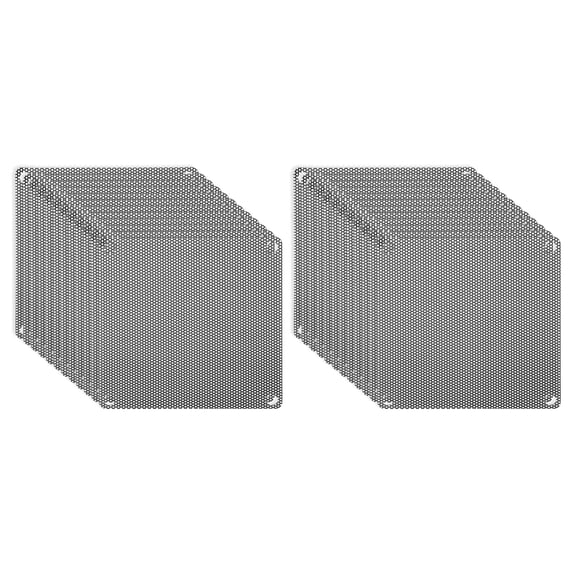 Uxcell 92mm/3.6" PC Fan Dust Mesh, 24 Pack Computer Cooler Dust Filter PC Case Dust Cover Grills for Computer Cooler Fan PC Case Dustproof, Black