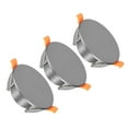thumbnail image 1 of Uxcell 94mm / 3.7" Diameter Spring Ceiling Hole Cover Plate, 3 Pack Downlight Hole Trim Wall Mount Decorative Cap Access Panel for 2.2-3.4" Round Ceiling and Wall Openings, Dark Gray, 1 of 7