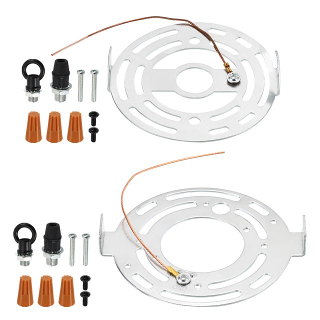 Uxcell 95mm 115mm Dia. Round Ceiling Light Plate Kit Lighting Fixture