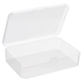 thumbnail image 1 of Uxcell 95x65x25mm Plastic Rectangular Clear Storage Container Box with Lid, 12 Pack, 1 of 5