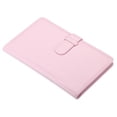 thumbnail image 1 of Uxcell 96 Pockets Wallet Photo Album,PU leather Mini 3inch Photo Storage Album,Pink, 1 of 6