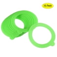 thumbnail image 1 of Uxcell 97mm OD 70mm ID 2mm Thickness Silicone Jar Gaskets Green 10 Pack, 1 of 6