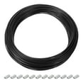 thumbnail image 1 of Uxcell 98.4 Feet Picture Hanging Wire Kit, Coated Cable 304 Stainless Steel Rope 0.04" Dia., 1 of 6