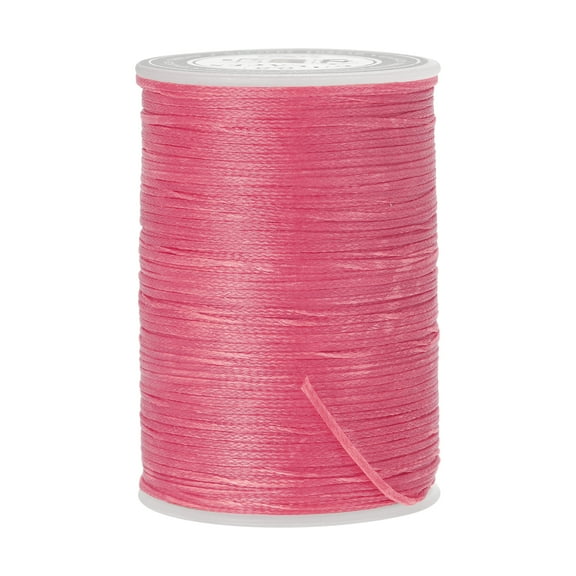 Uxcell 98 Yards 150D/0.8mm Leather Sewing Thread Polyester Waxed Cord, Dark Pink