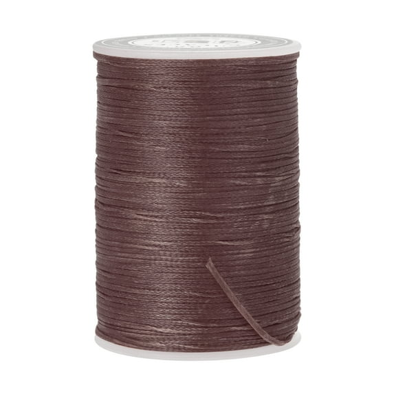 Uxcell 98 Yards 150D/0.8mm Leather Sewing Thread Polyester Waxed Cord, Medium Taupe