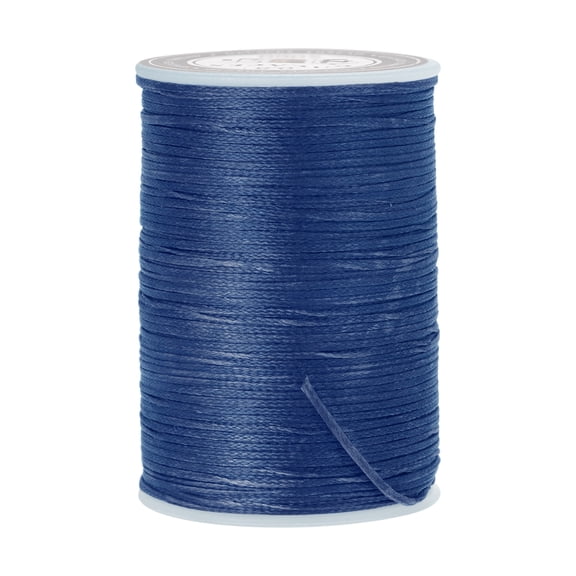 Uxcell 98 Yards 150D/0.8mm Leather Sewing Thread Polyester Waxed Cord, Sapphire Blue