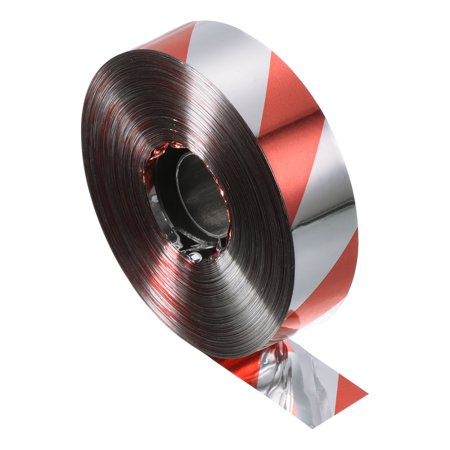 Uxcell 984ftx0.9" Repellent Keep Away Bird Reflective Scare Tape, Red Silver