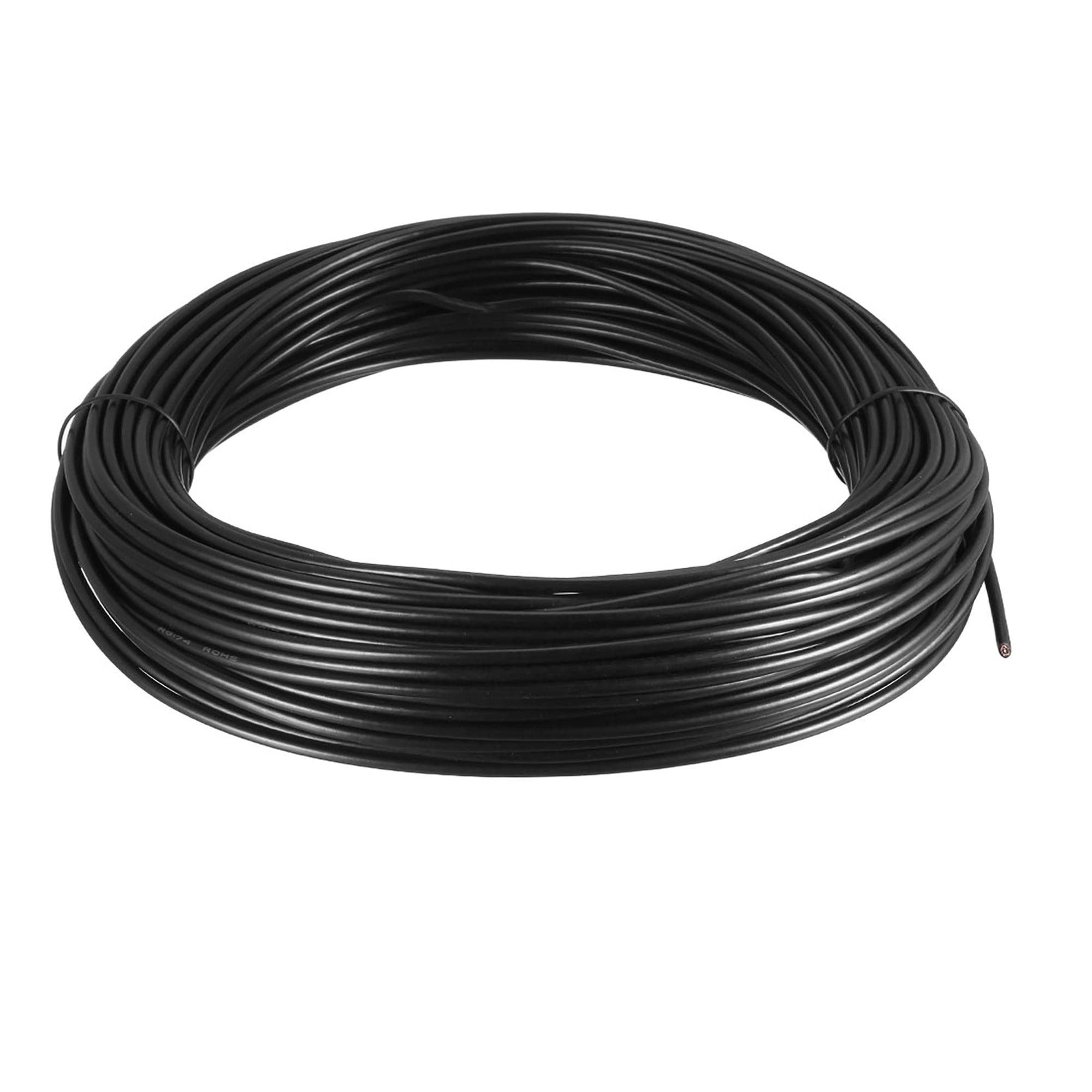 Uxcell 98ft RG174 50 ohm RF Coaxial Cable Antenna Extension Cable Plastic Black
