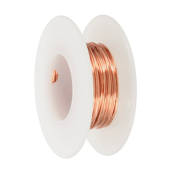 Uxcell 99.9% Pure Copper Wire for Jewelry Making, Copper Craft Wire Beading Jewelry Making Supplies 22 Gauge x 24.6 Feet