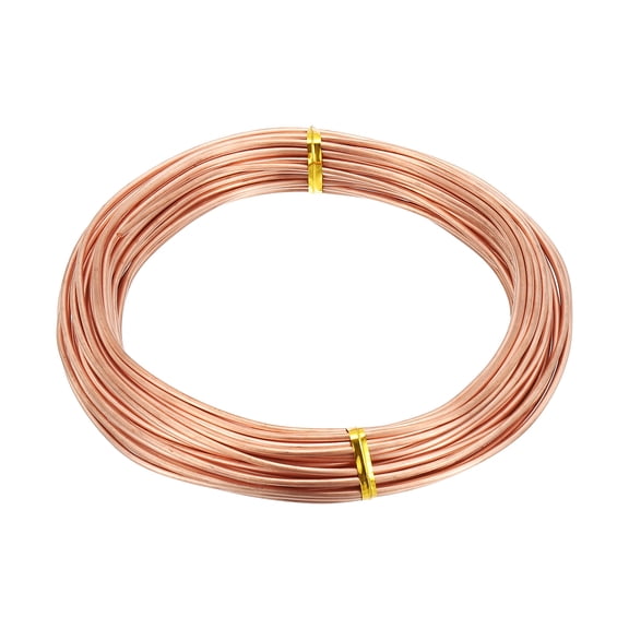 Uxcell 99.9% Soft Copper Wire, 12 Gauge/2 mm Diameter 52 Feet/16 m 1 Pound