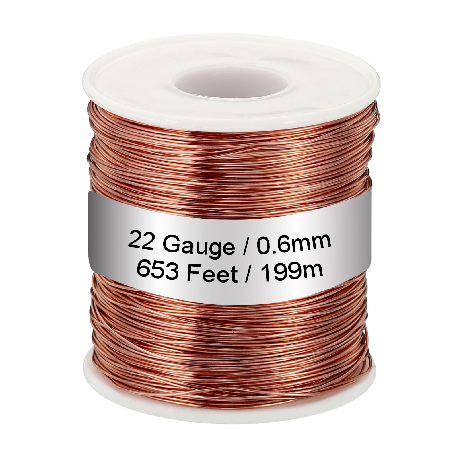 Adornville 99.9% Pure Copper Round Wire Dead Soft 30 Gauge Spool 800 Feet x 0.26mm/0.010 by Eam Jewelry Design & Supply, Llc, Copper