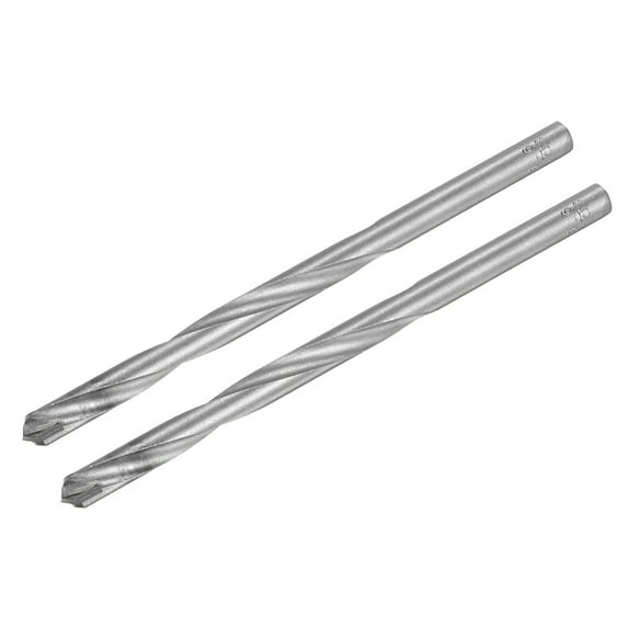 Uxcell 9mm Cutting Dia Round Straight Shank Cemented Carbide Twist Drill Bit, 160mm Length 2 Pack