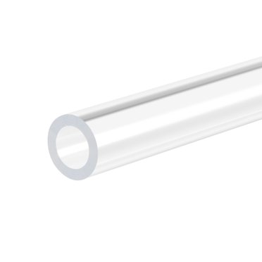 Uxcell 2-Pack Clear Polycarbonate Tube – 1/2" ID, 5/8" OD, 1ft Length – Rigid Plastic Pipe