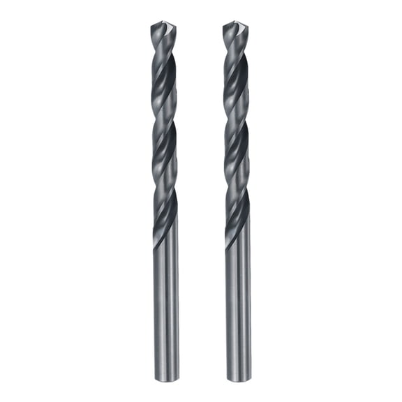 Uxcell 9mm M42 8% Cobalt HSS Carbide Drill Bits 135 Nitriding Black 2 Pack, Drill Bit Round Shank Professional Industrial Drilling Tool for Stainless Steel Cast Iron Hard Metal