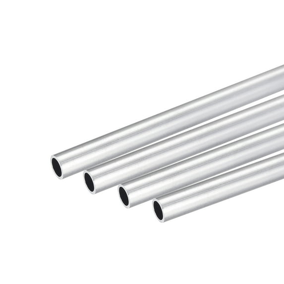 Uxcell 9mm OD 7mm Inner Dia 250mm Length 6063 Aluminum Round Tube 4 Pack