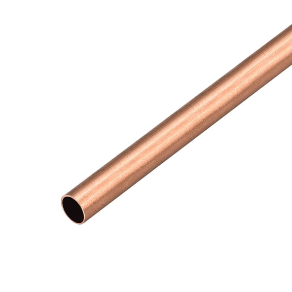 Uxcell 500mm Copper Round Tubing Pipe 8mm(ID)x9mm(OD)x500mm(L)