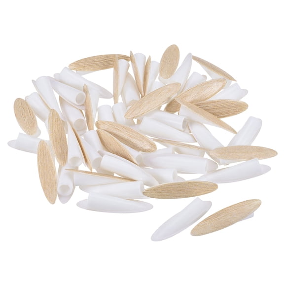 Uxcell 9mm Plastic Pocket Hole Plug,Wood Plugs for Jig Working Tool,Wood color 100pack