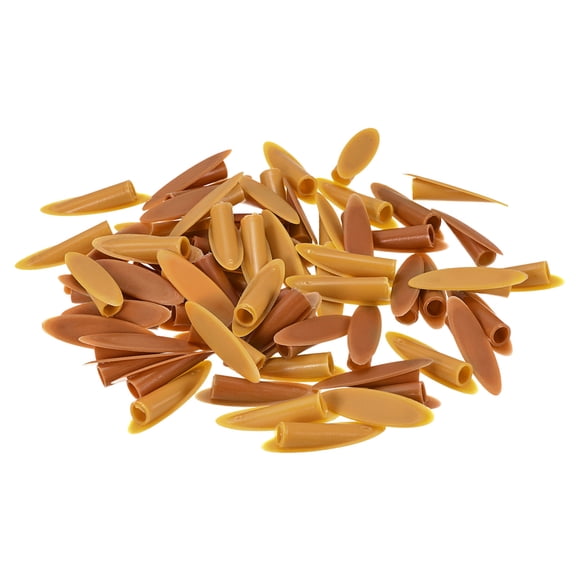 Uxcell 9mm Plastic Pocket Hole Plug,for Jig Working Tool,Light Brown and Brown 100pack