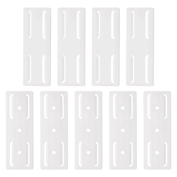 Uxcell 9pack Adhesive Punch-Free Socket Holder, Power Strip Holder Fixer, White