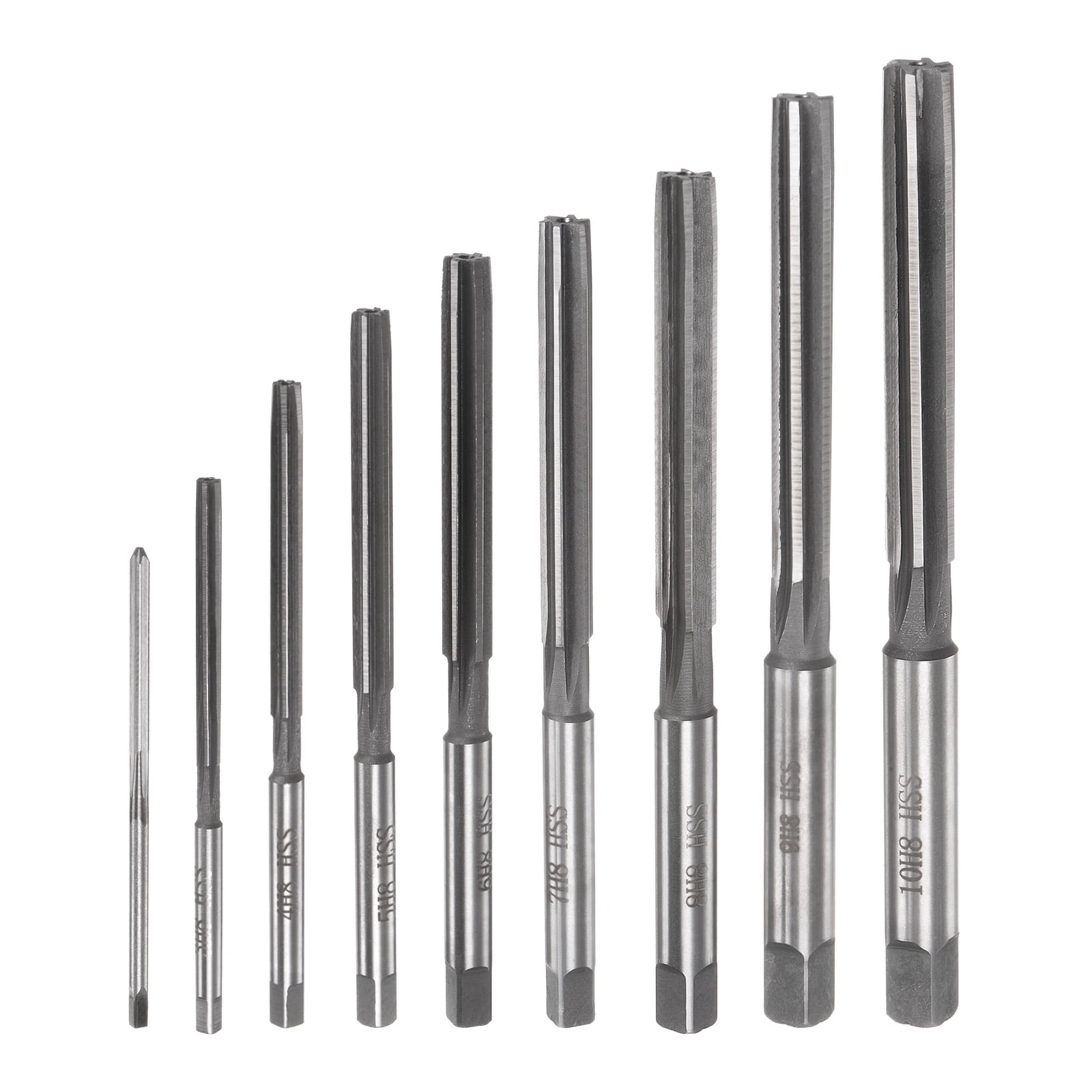 Uxcell 1/2" H8 Accuracy Alloy Tool Steel 6 Flutes Hand Reamer Milling Cutter 2 Pack