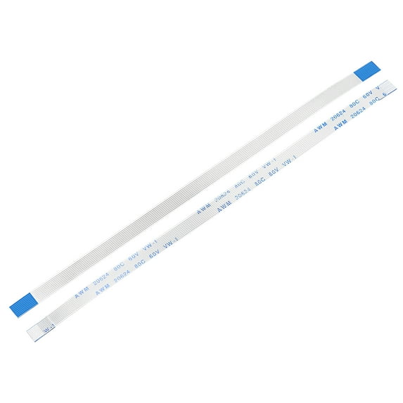 Uxcell 9pins FPC FFC Ribbon Cable for LCD TV Car Audio DVD Player Laptop PE White 5pcs