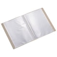 thumbnail image 1 of Uxcell 9x12" Binders with Plastic Sleeve, PP 60 Pockets Waterproof File Portfolio Folder Protector, Beige, 1 of 5