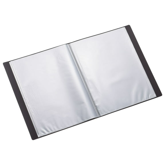 Uxcell 9x12" Binders with Plastic Sleeve, PP 60 Pockets Waterproof File Portfolio Folder Protector, Brown