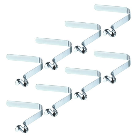 Uxcell 9x8mm Kayak Paddle Snaps, Hollow Button Single Pin Lock Tube Tent Pole Spring Clips, Blue, 8 Pack
