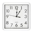 thumbnail image 1 of Uxcell 9x9 inch Wall Clock, Quartz Battery Operated Silent Non-Ticking Square Wall Clocks, White, 1 of 6