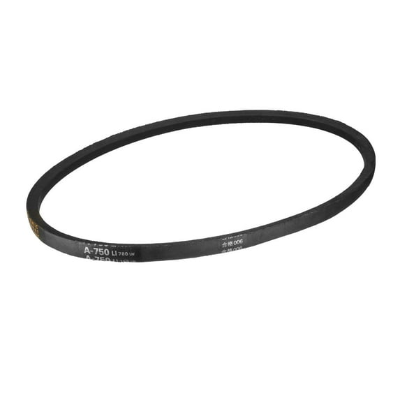 Uxcell A-750 V Belt Machine Transmission Rubber, Black Replacement Drive Belt