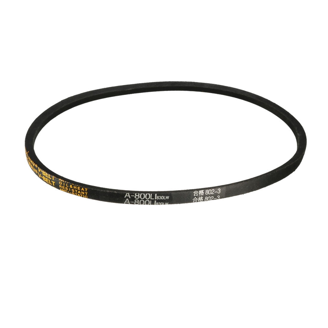 Uxcell A800 V Belt Machine Transmission Rubber, Black Replacement Drive Belt