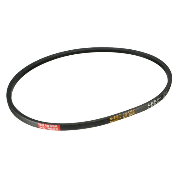 Uxcell A-950 V Belt Machine Transmission Rubber,Black Replacement Drive Belt