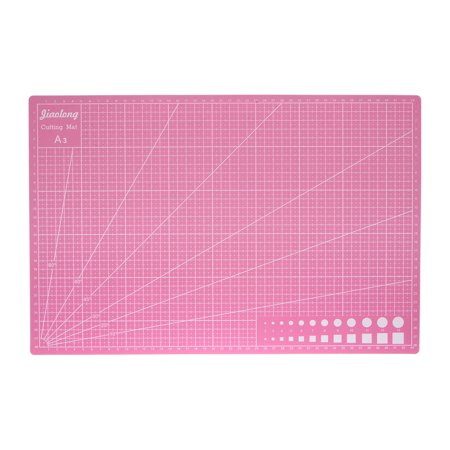 Uxcell A3 Self-Healing Cutting Mat 18"x12" Double-Sided Craft Cutting Board for DIY Art Work Cutting, Pink