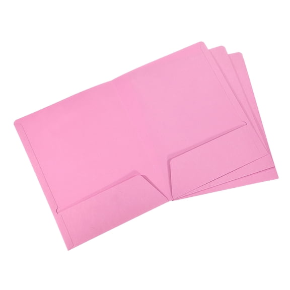Uxcell A4 Document Organizer Filing Envelopes Jacket File Folders, Pink 3 Pack