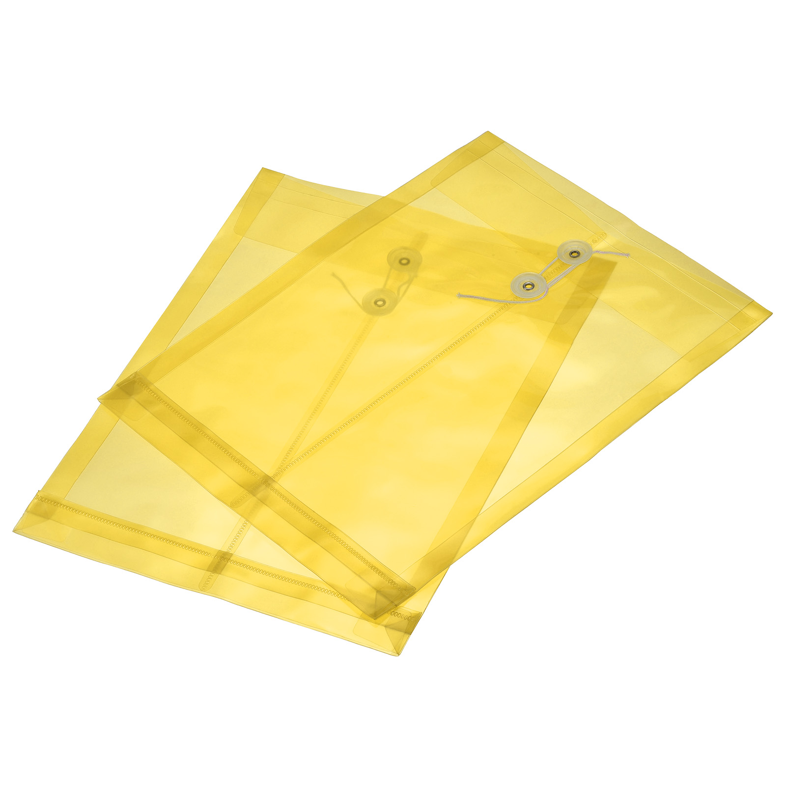 Uxcell A4 Envelope Document Organizer with String File Folders, Yellow ...